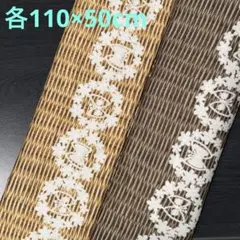 【KOKKA】バスケット蝶々柄生地　オックス　2点　《各110×50cm》