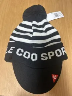 ルコック le coq sportif ゴルフ ニット帽 レディース ツバ付き