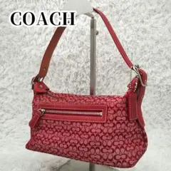 COACH コーチ 6332 アクセサリーポーチミニシグネチャー 赤