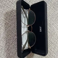 JINS ゴールド ラウンドフレーム メガネ