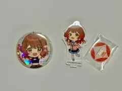 学園アイドルマスター 花海佑芽 渋谷109アクスタ & ゲーマーズ缶バッジ