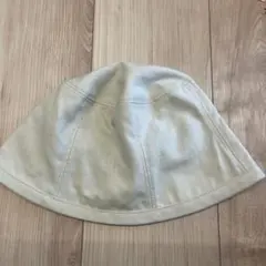 ベージュ バケットハット 54.5cmコットンリネン帽子