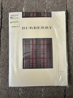 BURBERRY チェック柄 ストッキング M-L