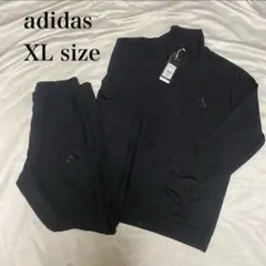 新品未使用タグ付き　アディダス　ジャージ　セットアップ　adidas 黒×黒