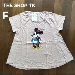 THE SHOP TK ミニーマウス ディズニー Tシャツ ベージュ Fのサムネイル