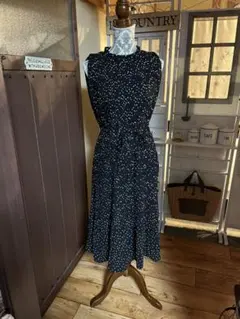 レトロガールロングワンピース