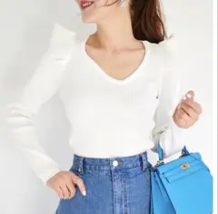 美品♡ オブリ　ニット　ホワイト OY/オーワイ』 C.D ODOLLY KNIT/オードリーニットソー OY│A'GEM/9