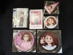 ヒロアカ 麗日お茶子 缶バッジ アクリルコースター 特典 ステッカー