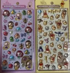 (107)ボンボンドロップシール ディズニー プー プリンセス　シンデレラ