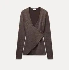 Zara ソフトクロスジャケット　ニット