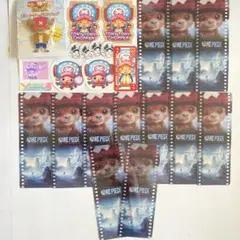 ワンピース チョッパー　スイングヘッドピンバッジ　シール　クリアしおり