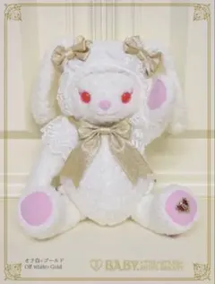 BABY うさくみゃリュック オフ白×赤チェック - メルカリ