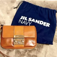 JILSANDERNAVY ジルサンダー タグ付 鍵ロック レザー ミニバッグ