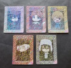 文豪ストレイドッグス　トレーディングコレクトホロクリアカード　5枚まとめ売り