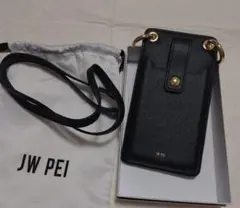 JW PEI ブラック スマホショルダーバッグ