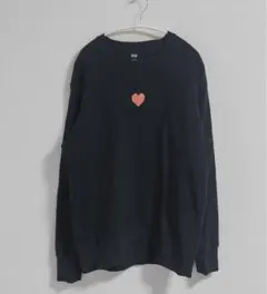 UNIQLO ハート刺繍 XL トレーナー