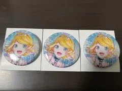 バラ売り可　グリッター缶バッジ　46C　鏡音リン