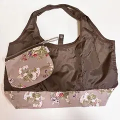 ローラアシュレイ　花柄ポーチ付き　トートバッグ　エコバッグ