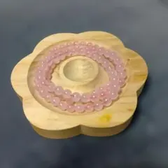 天然石 ローズクォーツ ３連ブレスレット