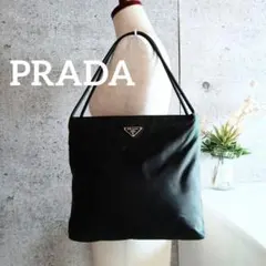 良品 プラダ ナイロン トート ハンドバッグ 鞄 オリーブ レディース メンズ