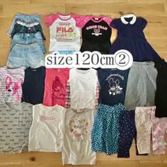 夏物　ブランド入り女の子120㎝23枚セットまとめ売り②