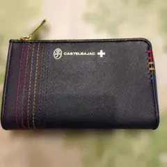 CASTELBAJAC コインケース ブラック ストライプ