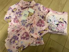 新品タグ付き】 名探偵プリキュア パジャマ　上下3点セット　110