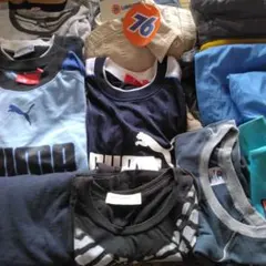 Puma Tシャツ 青 黒 140cm~160cm