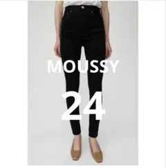 moussy マウジー　スキニー　デニム ブラックスキニー　ハイウエスト　黒のサムネイル