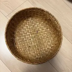 天然素材 ラウンドバスケット かご 収納