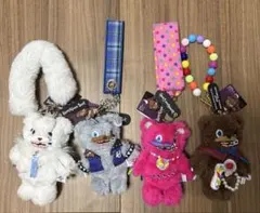 USJ ハミクマ ストラップ付きマスコットキーチェーン 4点セット - メルカリ