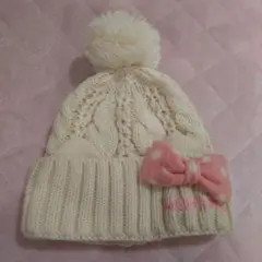 ハローキティ ポンポン付きニット帽