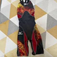 Mizuno スポーツ用水着 Sサイズ ブラック/レッド/イエロー