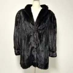 美品✨超高級コートSAGAMINK  ブラック　金タグ　11号 美品✨超高級コートSAGAMINK ブラック 金タグ 11号 楽天市場