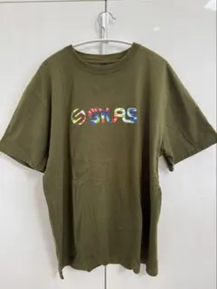 SILAS タイダイロゴ Tシャツ カーキ Lサイズ