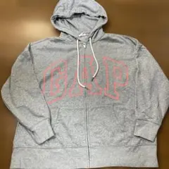 GAP グレー フルジップパーカー L
