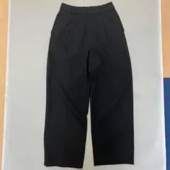 UNIQLO ユニクロ　タックワイドパンツ　黒　ブラック Ｍ
