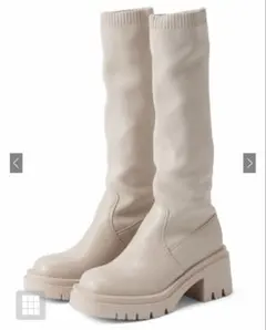 タンクソールロングソックスブーツ[gd1533] アイボリー GRL グレイル