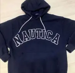 NAUTICA ネイビー フロントロゴパーカー