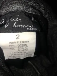 agnes b homme アニエスベーオム ハーフジップニット フランス製
