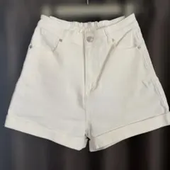 ★BROWNY STANDARDホワイト デニム ショートパンツ ハイウエスト★のサムネイル