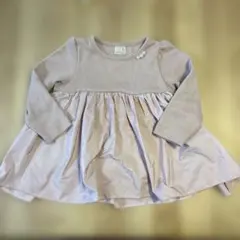 petit main ピンク ドレス風 長袖チュニック 120