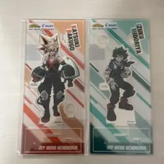 僕のヒーローアカデミア　アクスタ　デク　爆豪 ヒロアカ」デクや爆豪が文房具に囲まれて…♪ アクリルスタンド全4種が