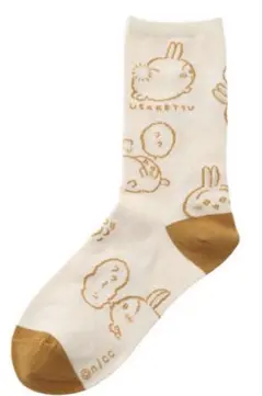 ちいかわ クルーソックス うさぎ 総柄