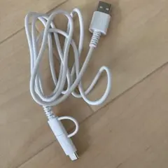 2in1 USBケーブル USB-C microUSB 1.0m