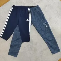 アディダス160㎝　ジャージパンツ＋ハーフパンツ