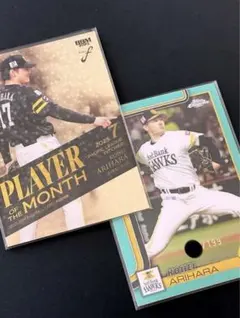 2025 NPB 有原航平 シリアル付カード 2枚セット