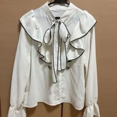 INGNI フリルブラウス ホワイト M