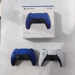 【ジャンク・右ドリフト】PS5 コントローラー 2個セット　ホワイト・ブルー