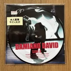 ダミアーノ maneskin damiano david レコード 直筆サイン - メルカリ